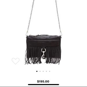 Rebecca Minkoff Black Fringe Crossbody
